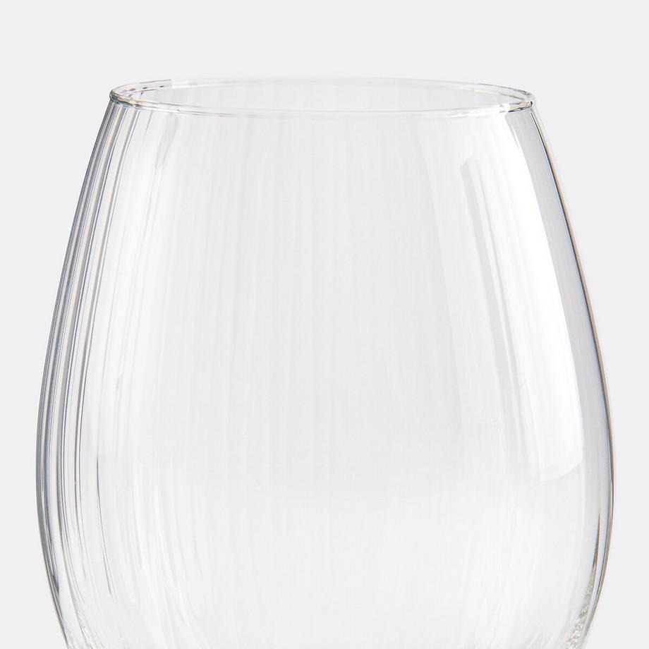 La Redoute Intérieurs  Set mit 6 Wassergläsern aus Plisseeglas 