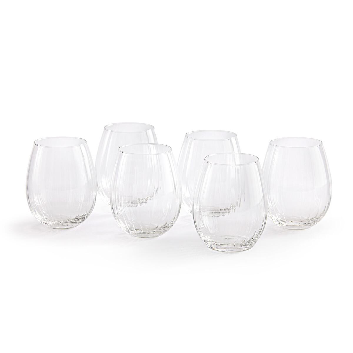 La Redoute Intérieurs  Lot de 6 gobelets en verre plissé 