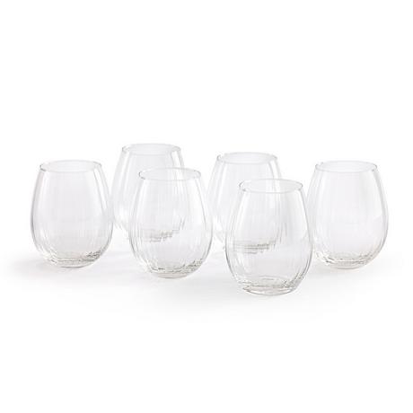 La Redoute Intérieurs  Lot de 6 gobelets en verre plissé 