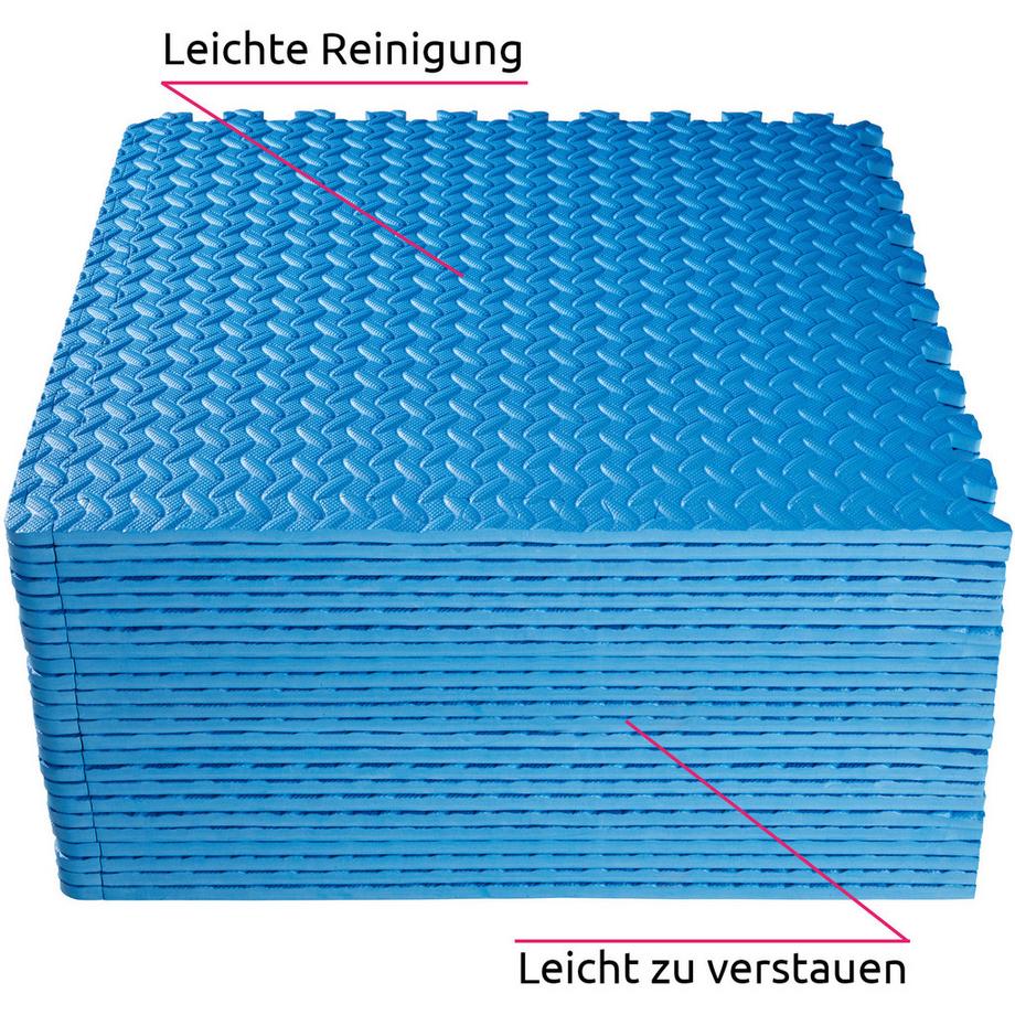 Tectake  Ensemble de 24 dalles carrées  souples et antidérapantes 