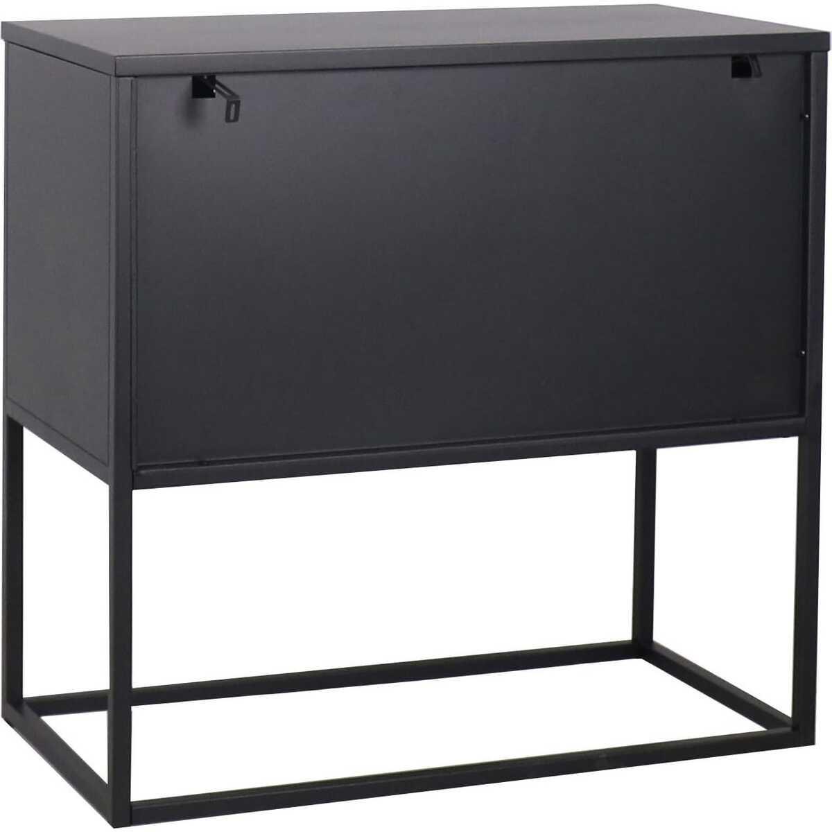 mutoni Credenza Linea Moderna nera 82x40x80  