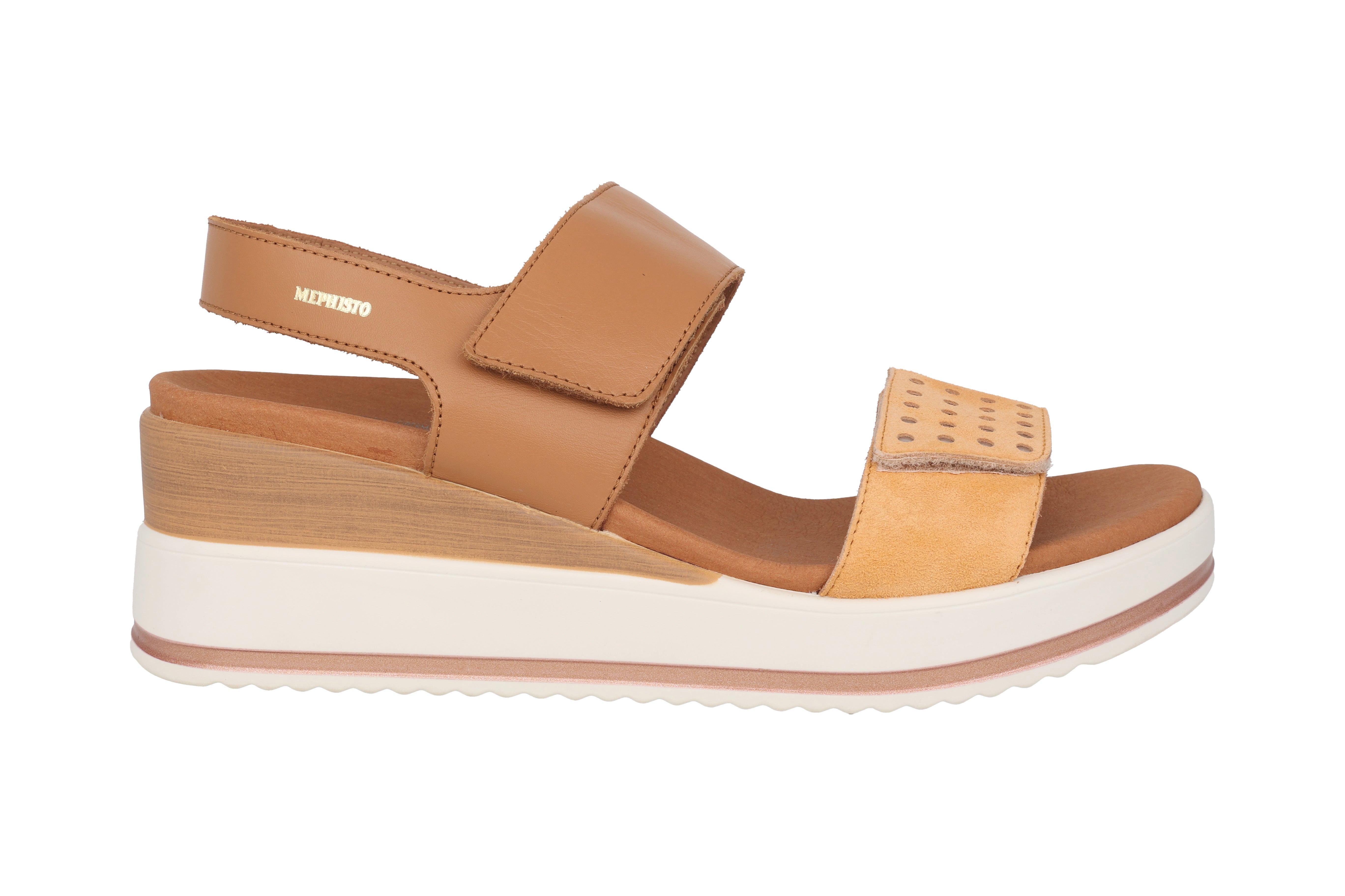 Image of Swena - Leder Sandale Damen Braun 42