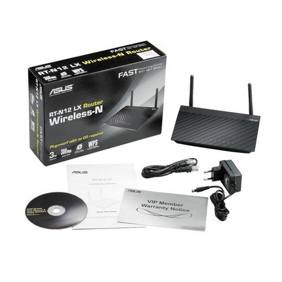 ASUS  RT-N12E router wireless Fast Ethernet Nero, Metallico 