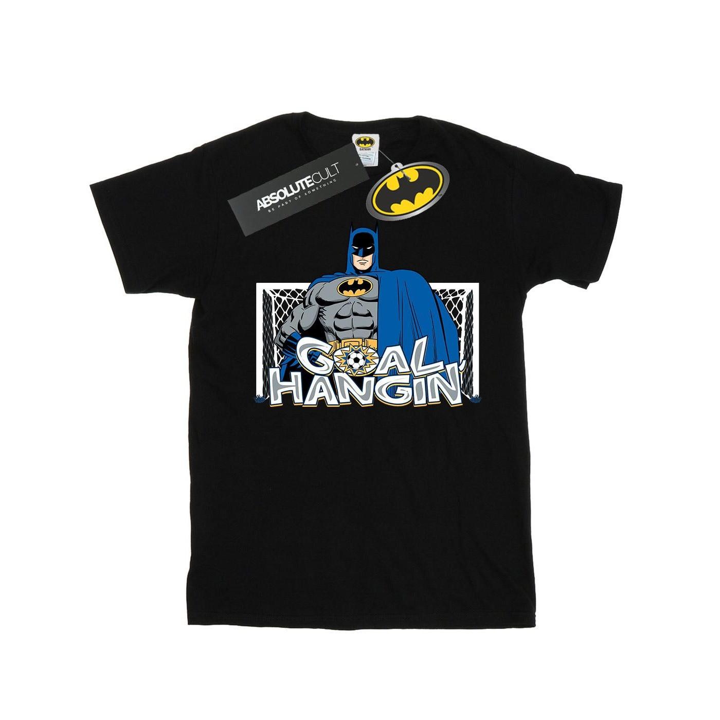 Image of Batman Football Goal Hangin' Tshirt Herren Schwarz 3XL