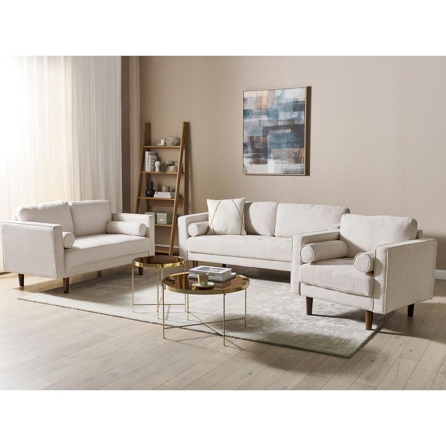 Beliani Wohnzimmer Set aus Stoff  NURMO  