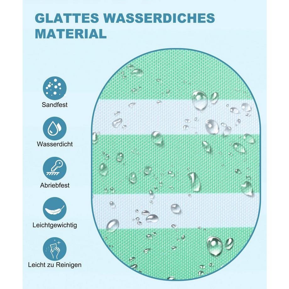 Only-bags.store Grosse Strandtasche mit Reissverschluss wasserdicht sandfest Umhängetasche  