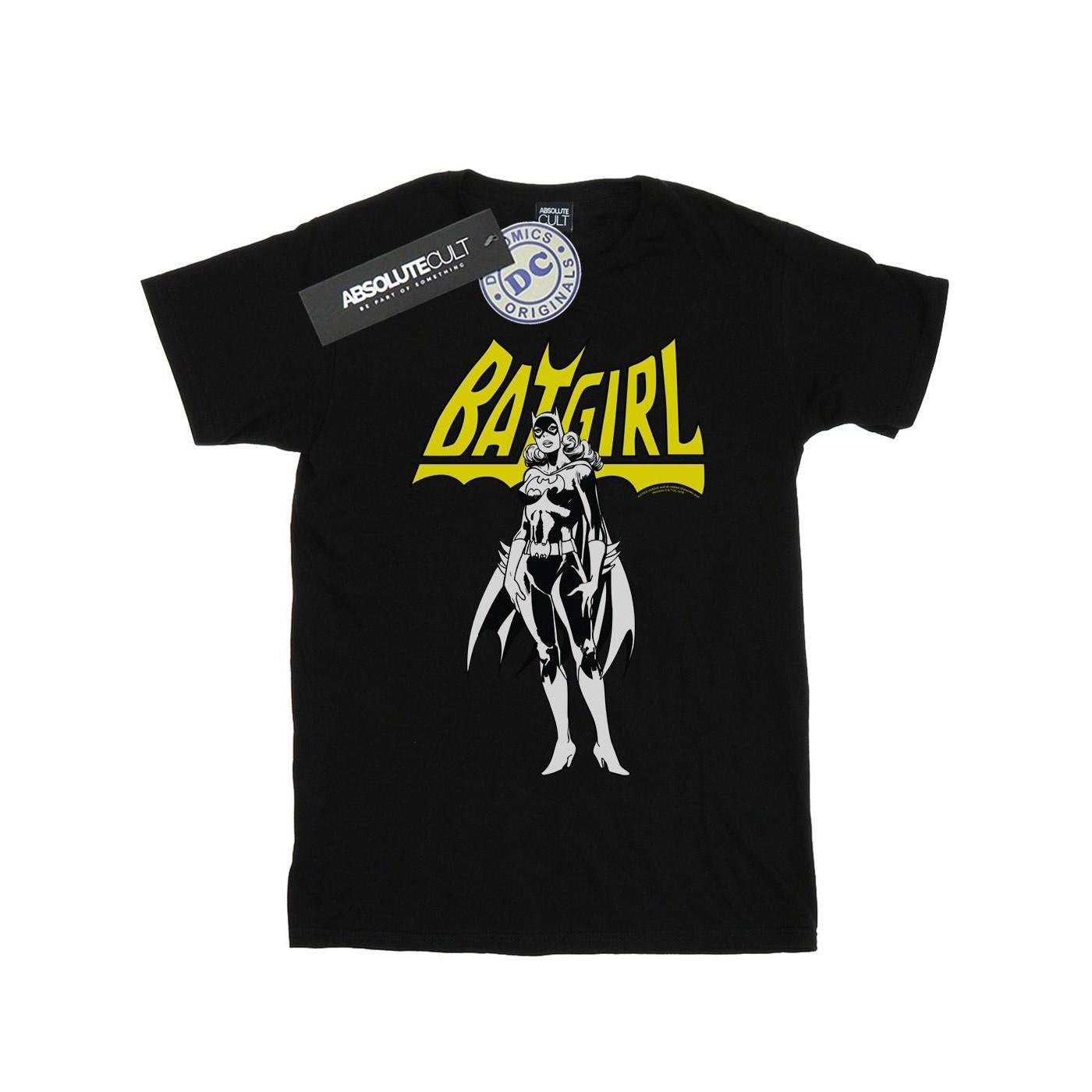 Image of Batgirl Pose Tshirt Jungen Schwarz 152-158