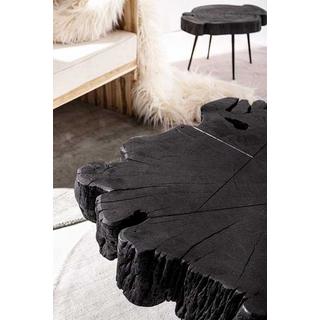 mutoni Table d'appoint Keval Noir 90x90  