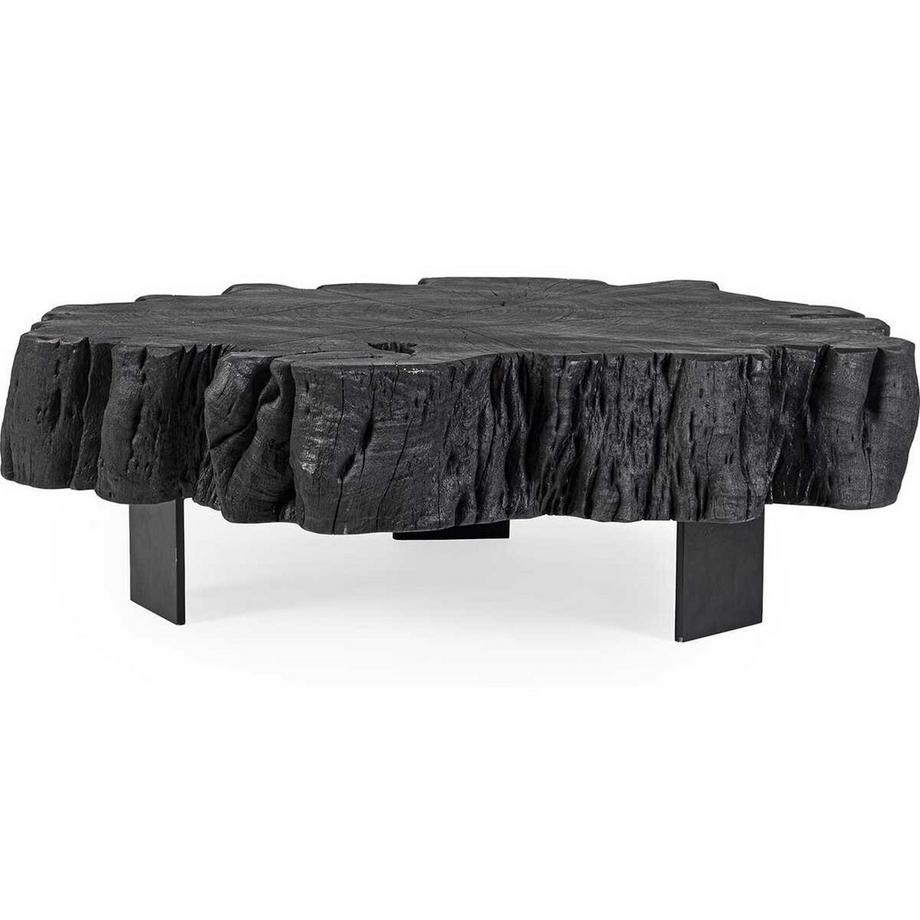 mutoni Table d&#039;appoint Keval Noir 90x90  