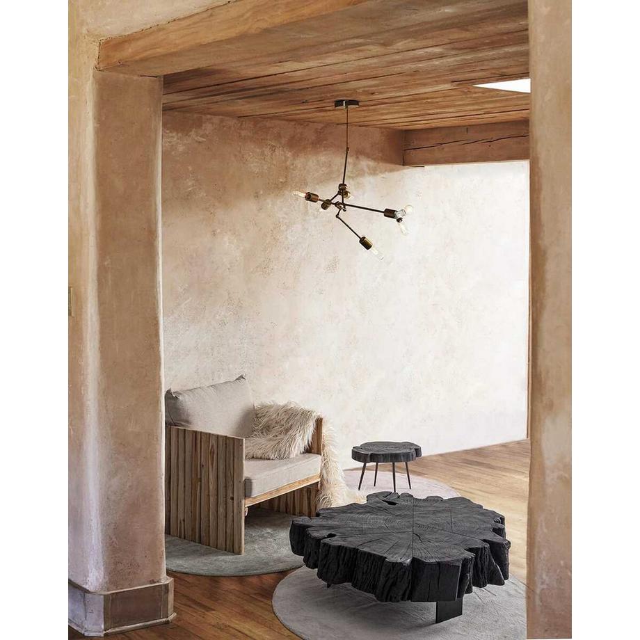 mutoni Table d&#039;appoint Keval Noir 90x90  