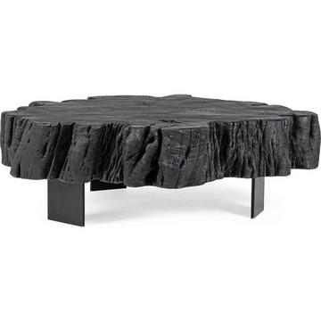 Table d&#039;appoint Keval Noir 90x90