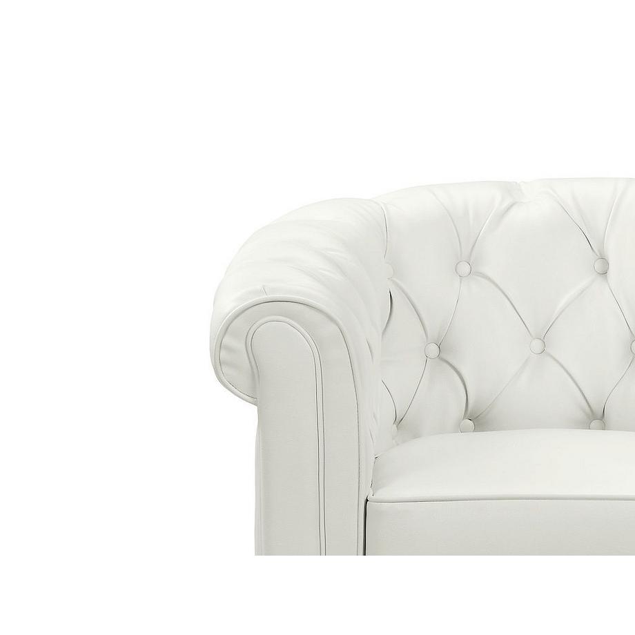 Vente-unique Couchgarnitur 3+CHESTERFIELD Kunstleder  