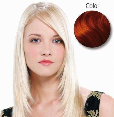 Image of Straight 45cm 130 Mittelkupferrot 10 Stück Echthaar Fill-in Extensions Damen mittelkupferrot ONE SIZE