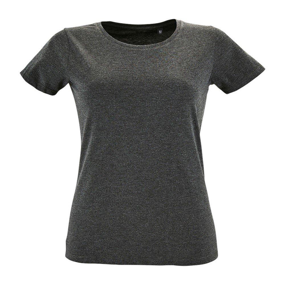 Image of Tshirt, Kurzärmlig Damen Charcoal Black M