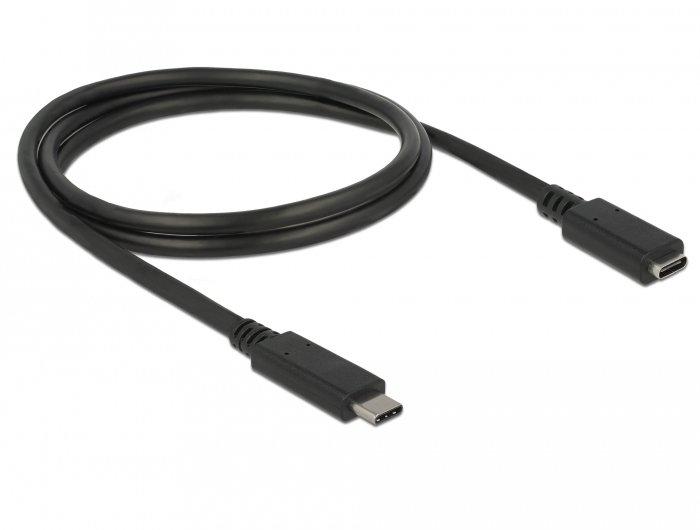 Image of 85533 USB Kabel 1 m USB 3.2 Gen 1 (3.1 Gen 1) USB C Schwarz