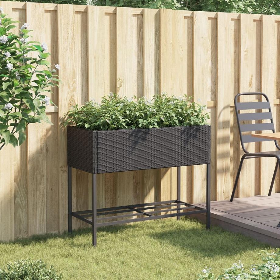 VidaXL Jardinière rotin synthétique  