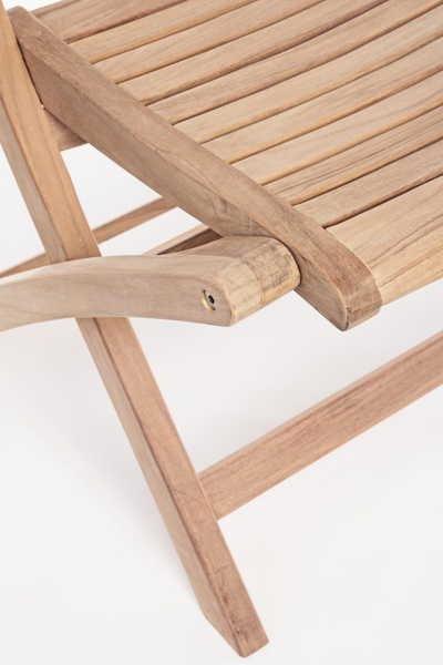 mutoni Chaise pliante en bois Maryland  