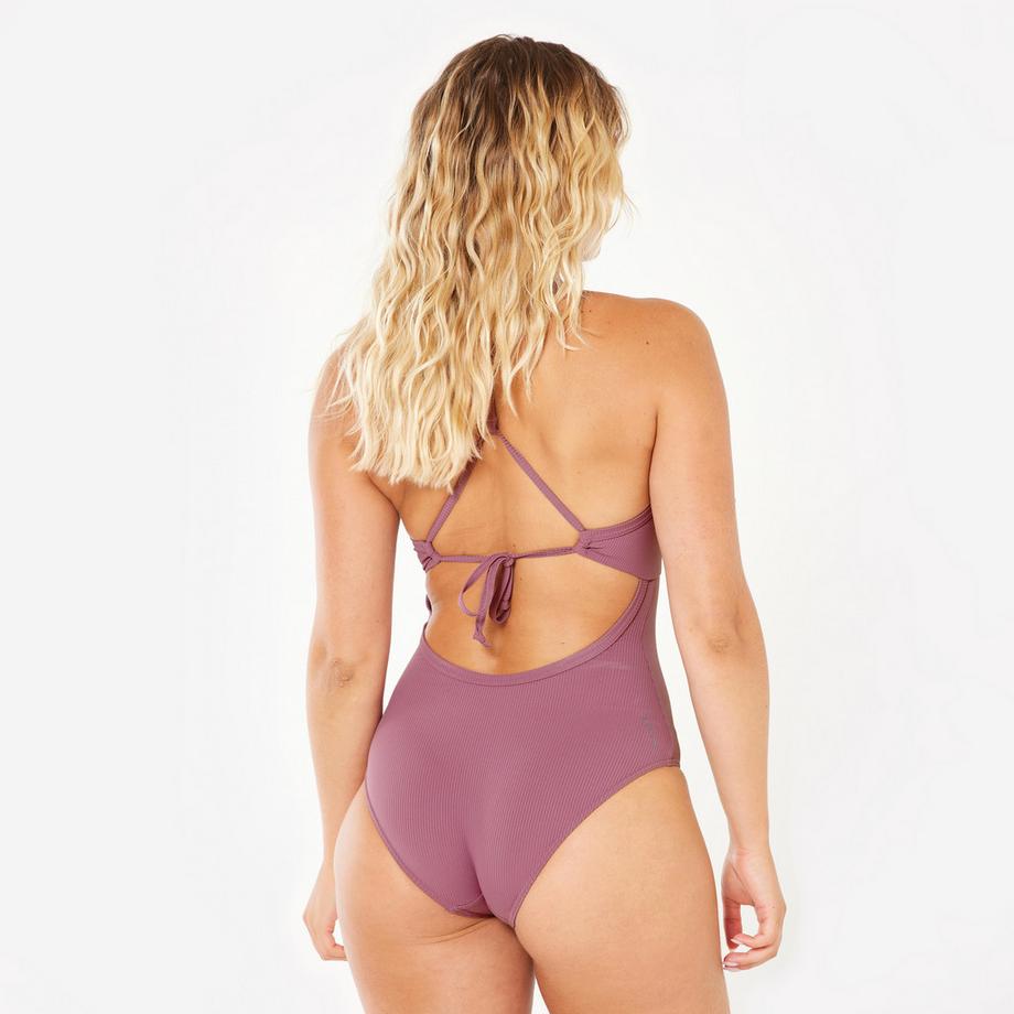 OLAIAN Bea Maillot de bain côtelé col en V  