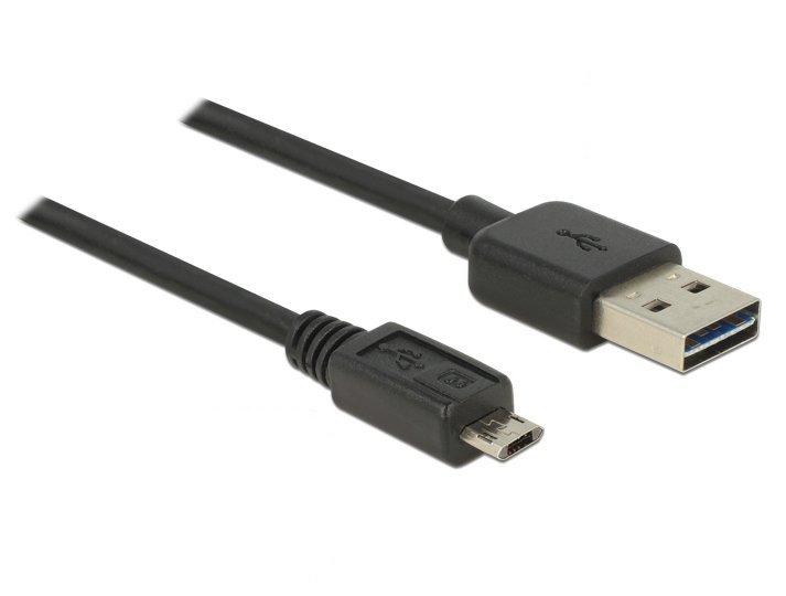 Image of 83851 USB Kabel 3 m USB 2.0 USB A Micro-USB B Schwarz