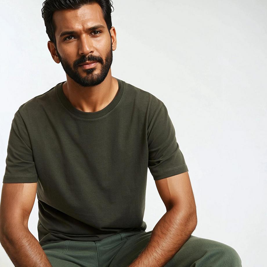 La Redoute Collections Rundhals Kurzarm T-Shirt  