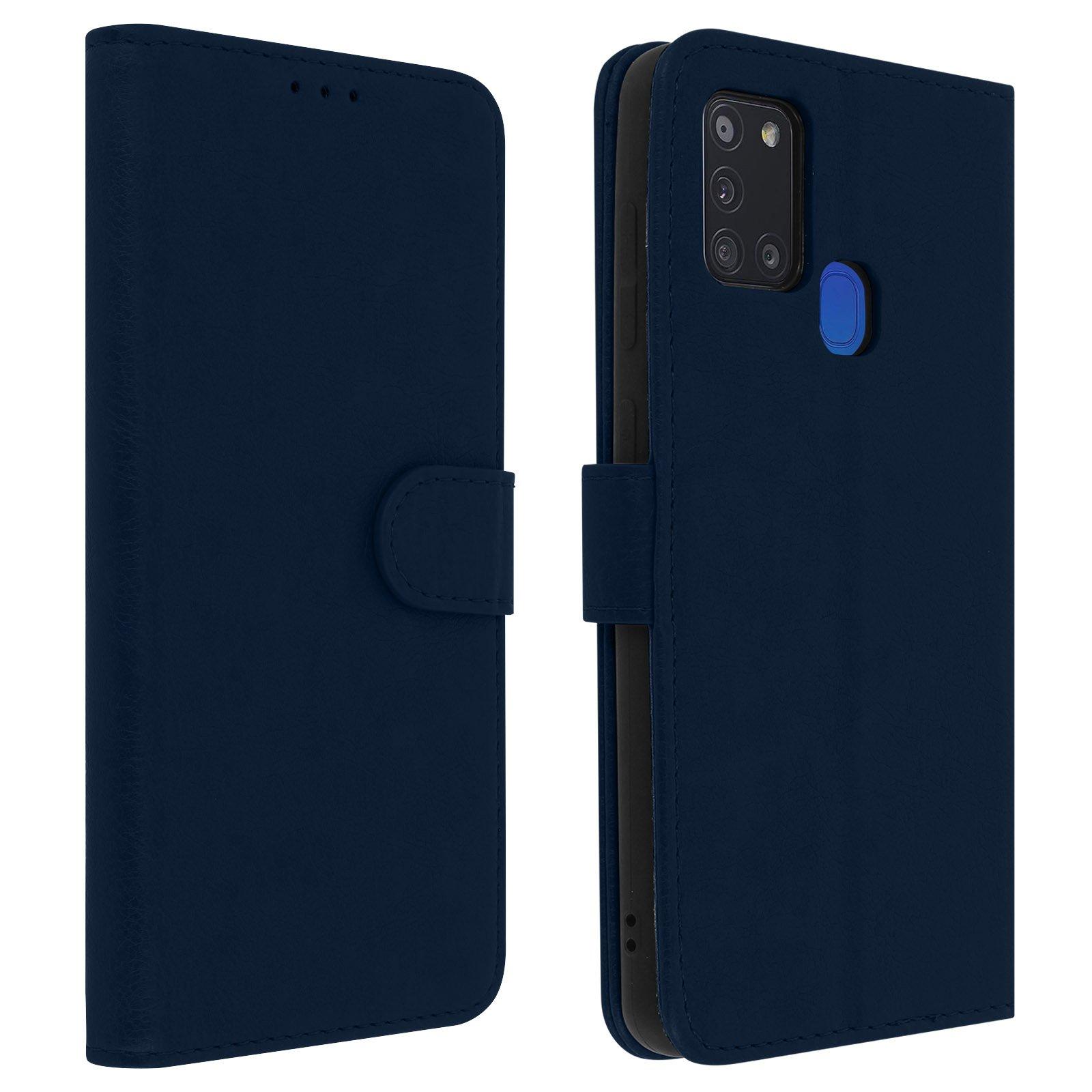 Avizar  Étui Folio Samsung Galaxy A21s Bleu Nuit 