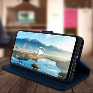 Avizar  Étui Folio Samsung Galaxy A21s Bleu Nuit 