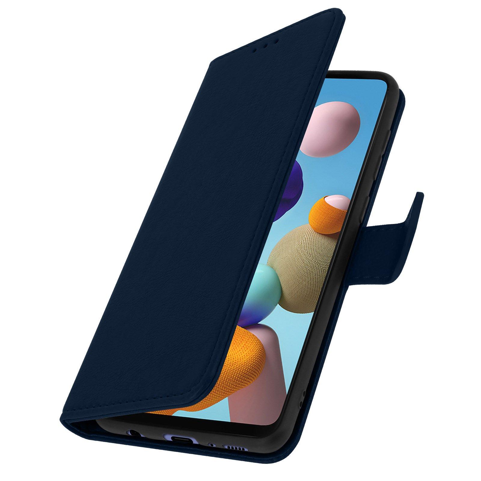 Avizar  Étui Folio Samsung Galaxy A21s Bleu Nuit 