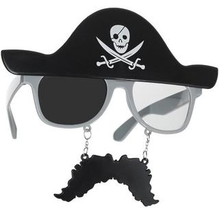 Tectake  Spassbrille Pirat mit Schnurrbart 