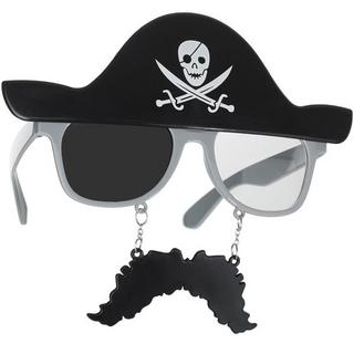 Tectake  Lunettes fantaisie de pirate avec moustache 