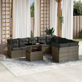 VidaXL set divano da giardino Polirattan  