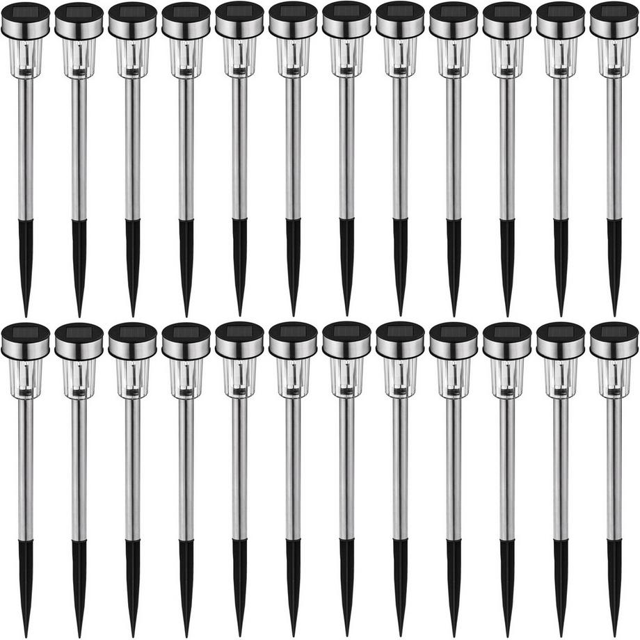 Tectake 24-er Set LED-Solarlampen  bunt wasserdicht  