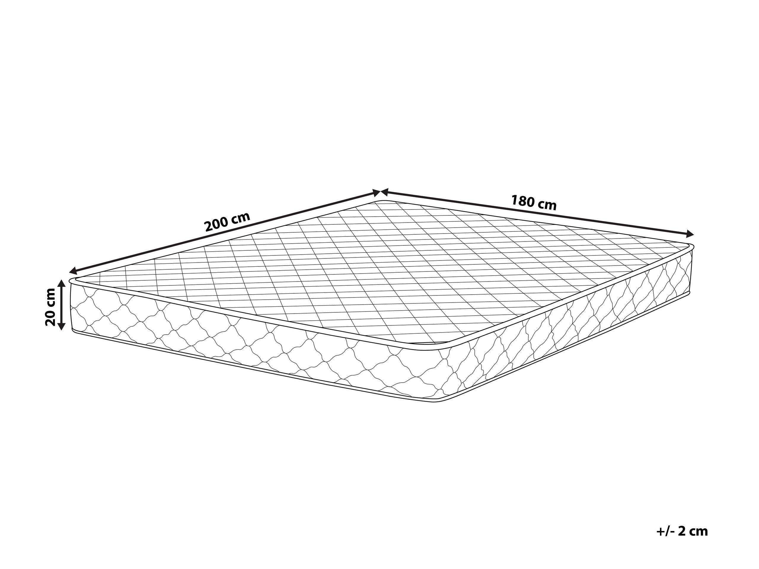 Beliani Matelas à ressorts ensachés en Ressorts ensachés DUO - Moyen  