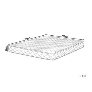 Beliani Matelas à ressorts ensachés en Ressorts ensachés DUO - Moyen  