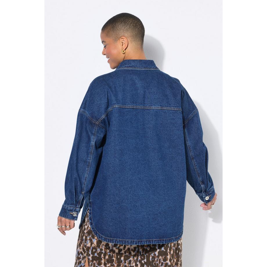 Studio Untold Chemisier en jean Coupe oversize Poches poitrine  