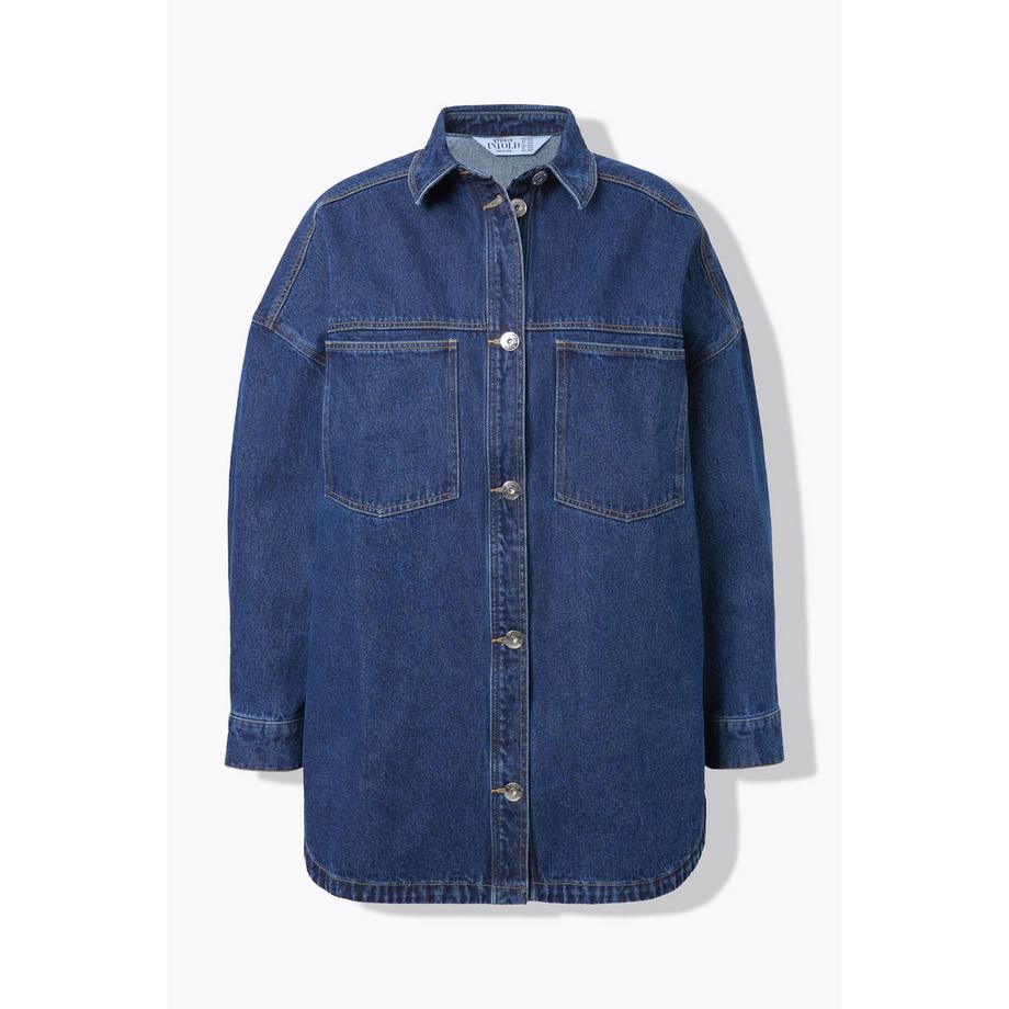 Studio Untold Chemisier en jean Coupe oversize Poches poitrine  