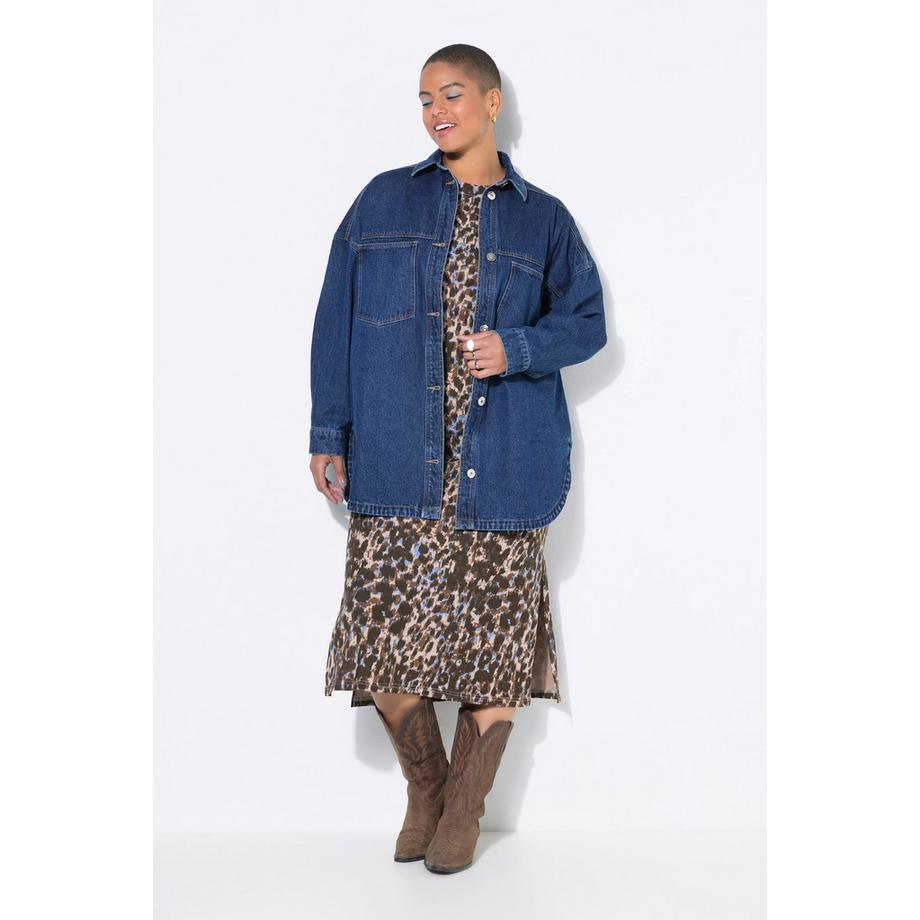 Studio Untold Chemisier en jean Coupe oversize Poches poitrine  