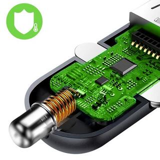 belkin  Chargeur Auto 2x USB + Câble USB-C 