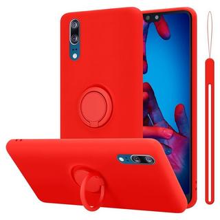 Cadorabo  Housse compatible avec Huawei P20 - Coque de protection en silicone TPU flexible avec anneau 