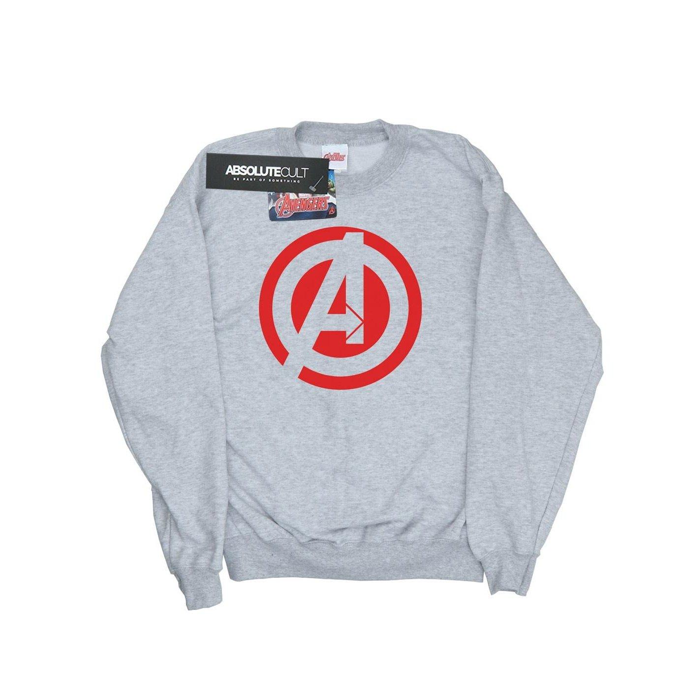 Image of Avenegers Assemble Solid A Logo Sweatshirt Damen Grau M