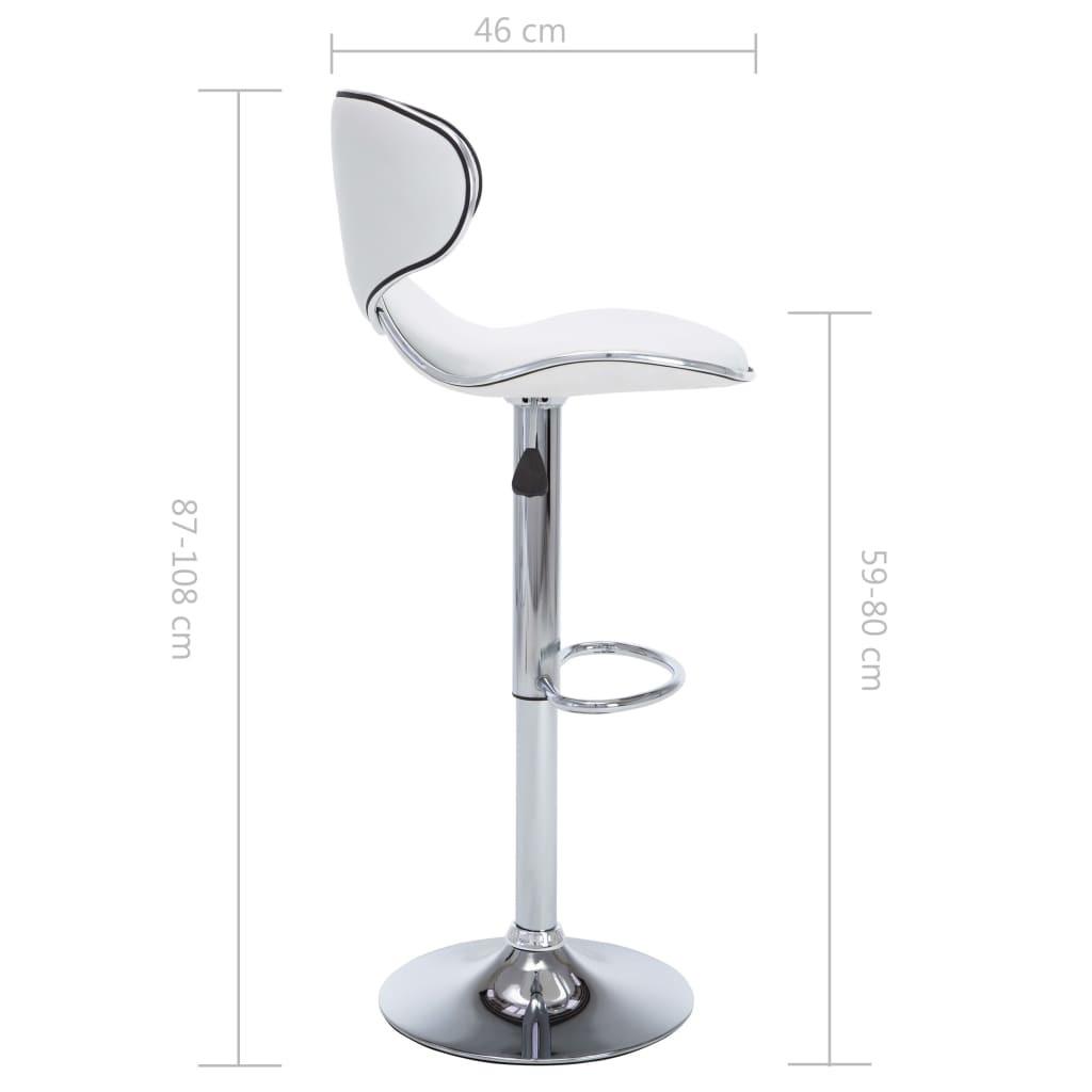 VidaXL Tabouret de bar cuir artificiel  