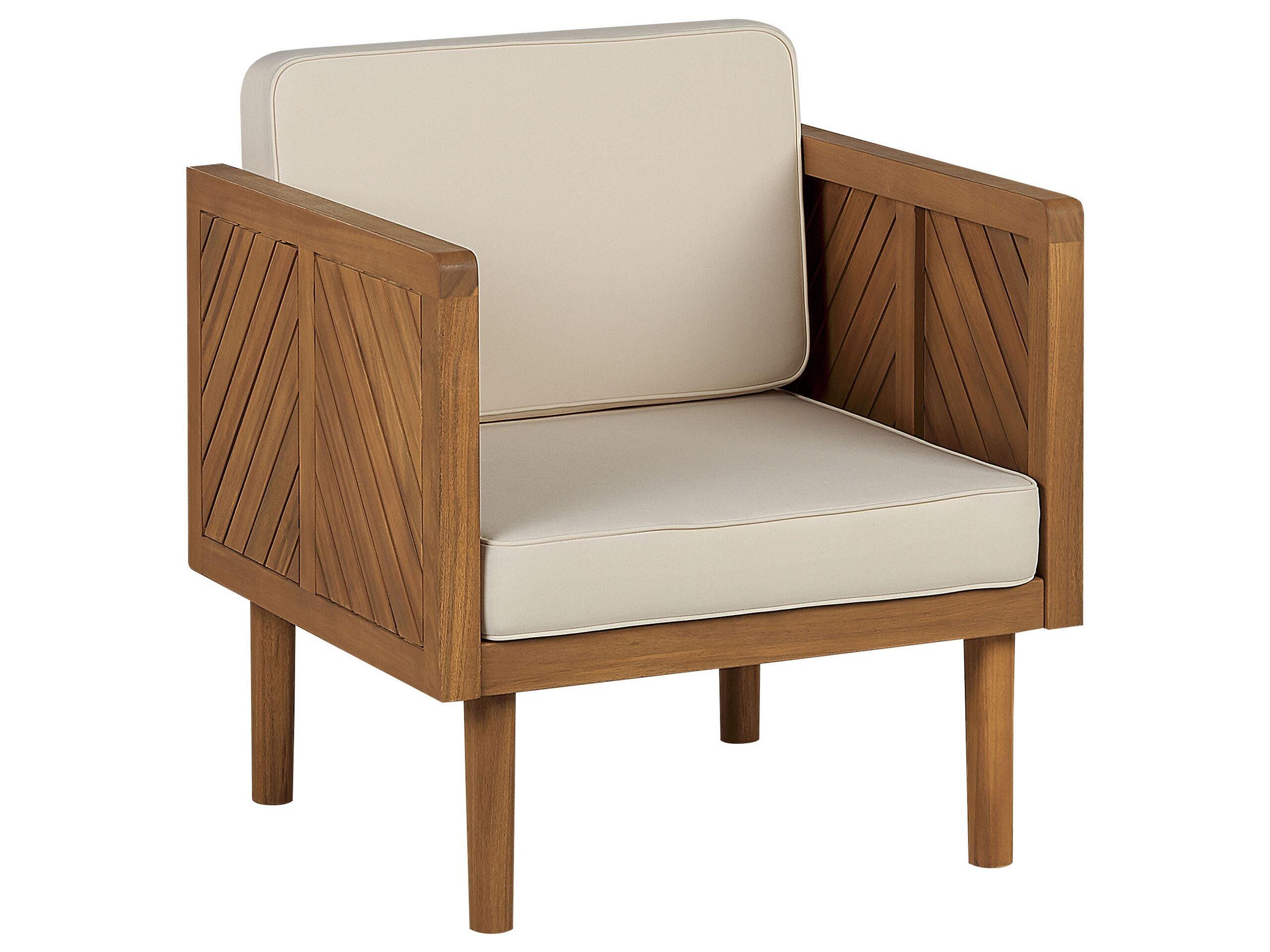 Beliani Lounge Set mit Tisch aus Akazienholz Modern BARATTI  