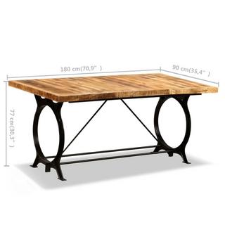 VidaXL Table de salle à manger bois  