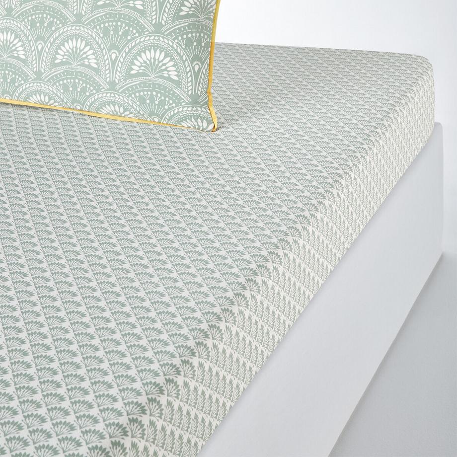 La Redoute Intérieurs Lenzuolo con Angoli Jaipur Verde  