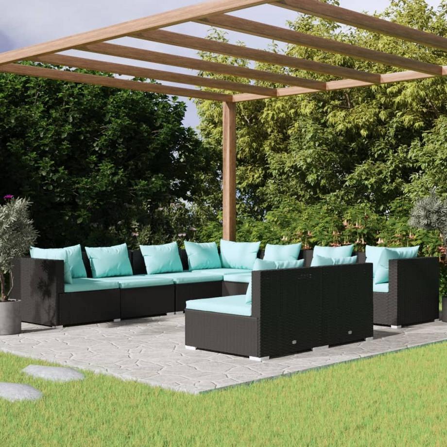VidaXL Salon de jardin rotin synthétique  