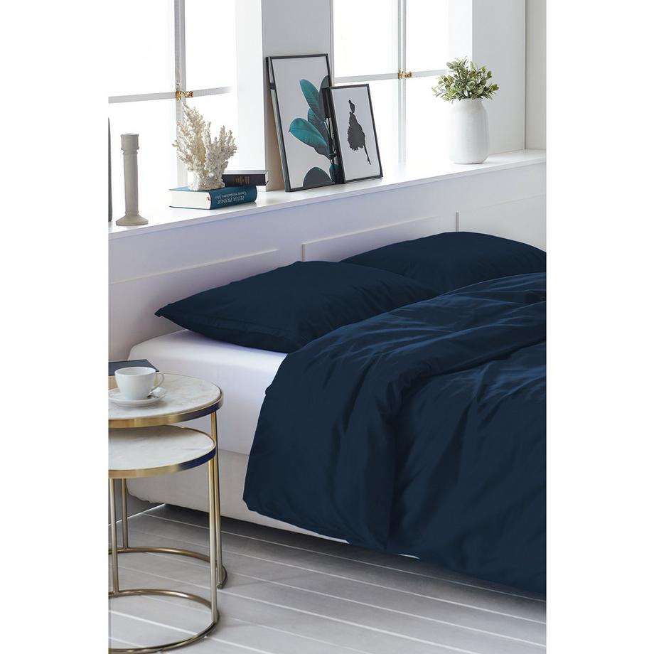 Living Home Uni Satin Bettwäsche Set  