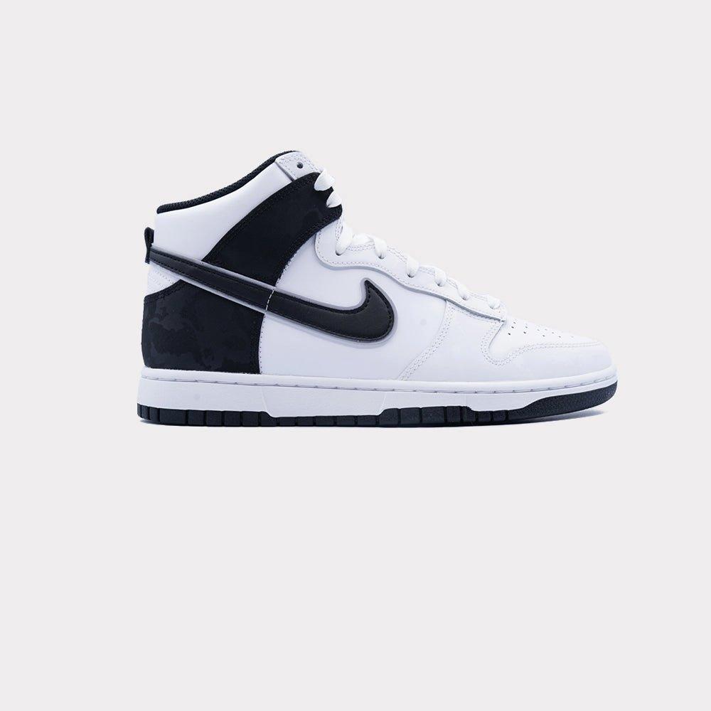 Image of Nike Dunk High - White Black Camo Herren Weiss 42.5