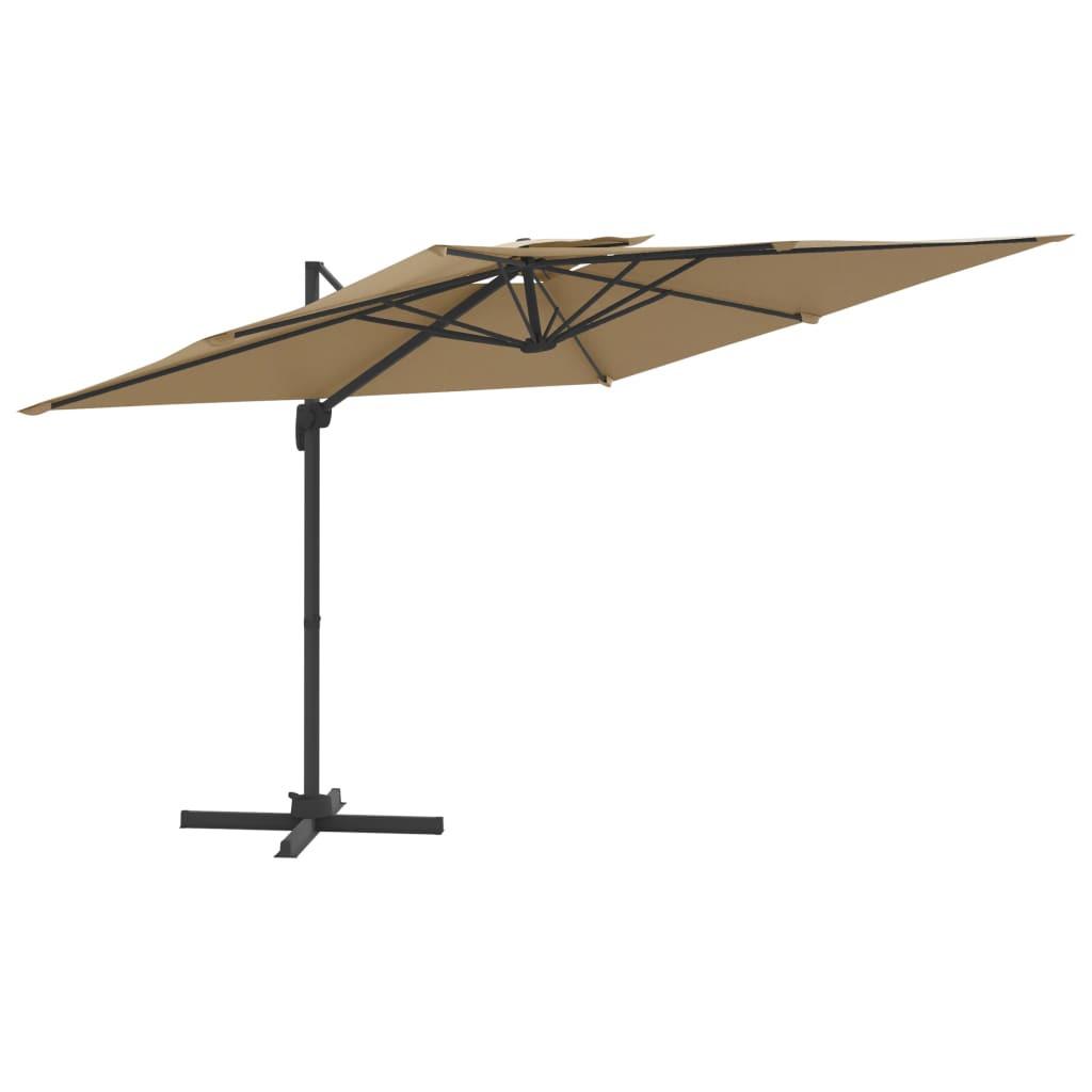 VidaXL Parasol cantilever double toit  