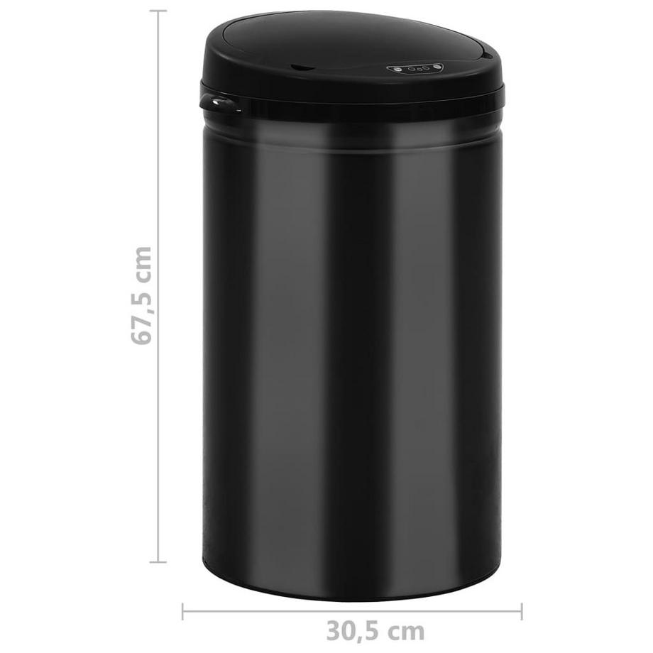 VidaXL Poubelle acier  