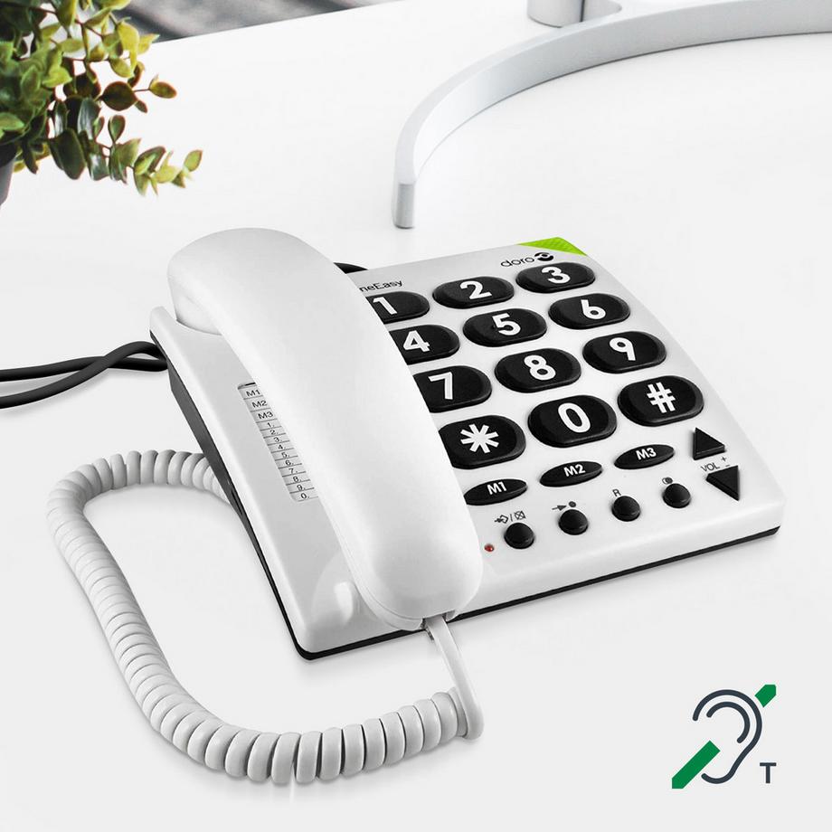 doro  Téléphone Fixe Doro PhoneEasy 311c Blanc 