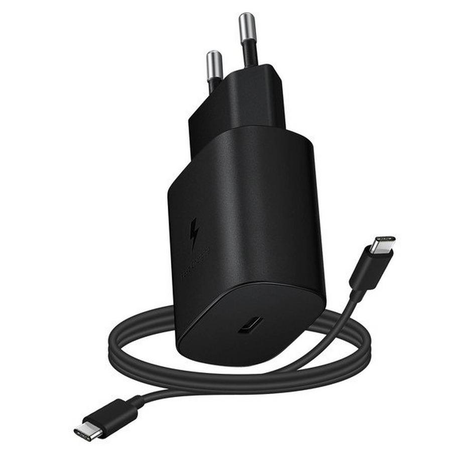SAMSUNG  Caricatore Samsung USB-C 15W + Cavo Nero 